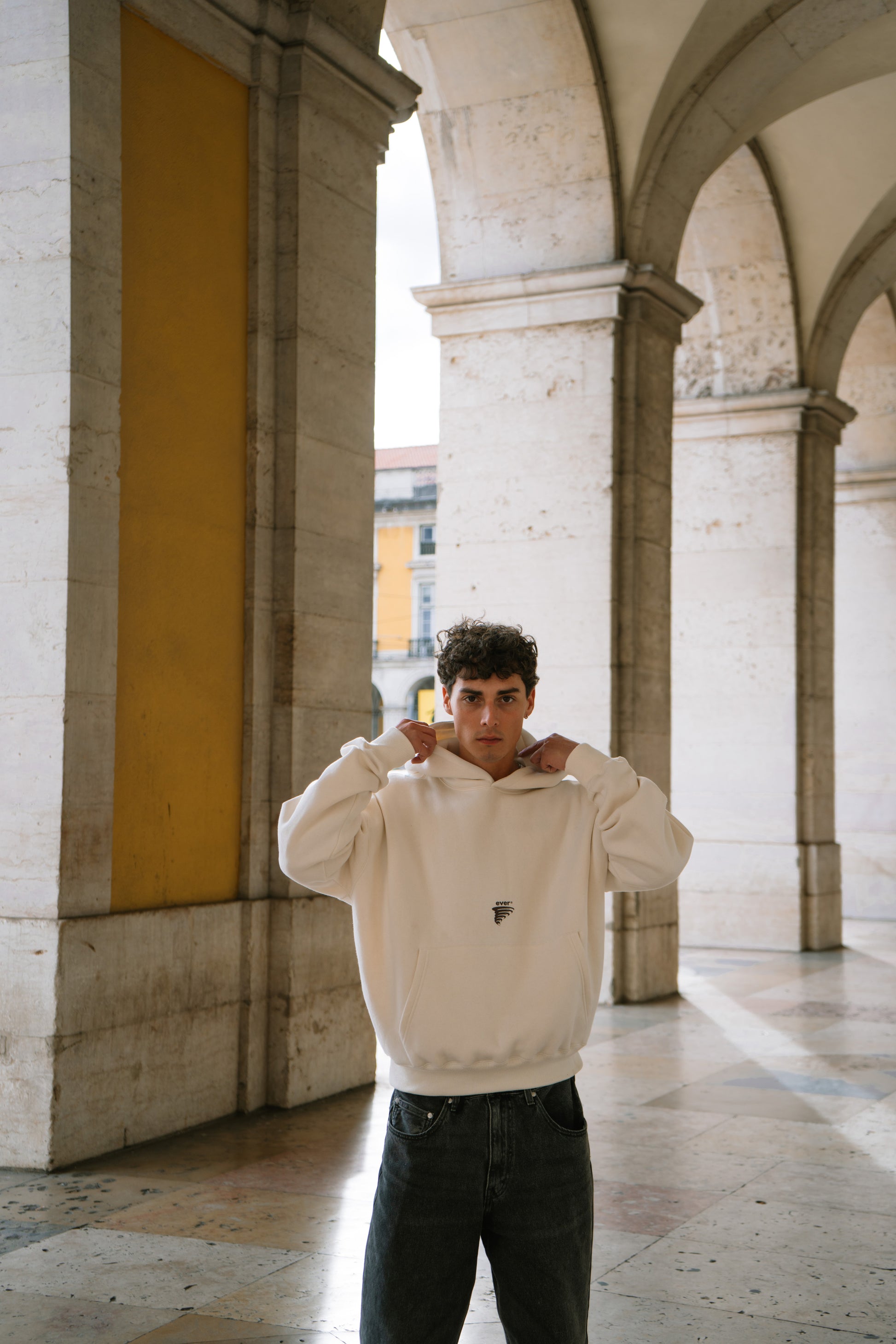 EVER CLASSIC HOODIE ECRU