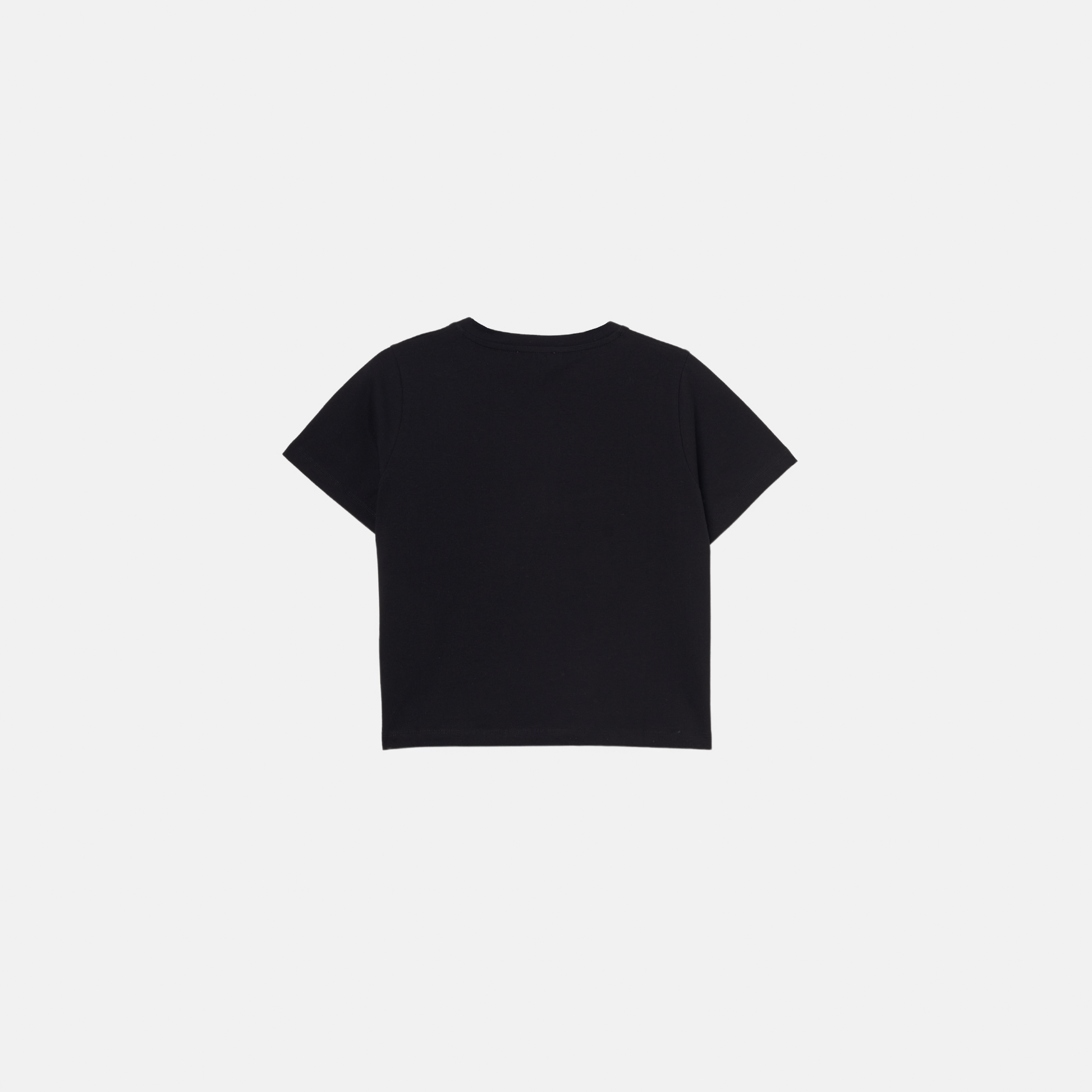 SLIM BASIC WOMAN TEE BLACK